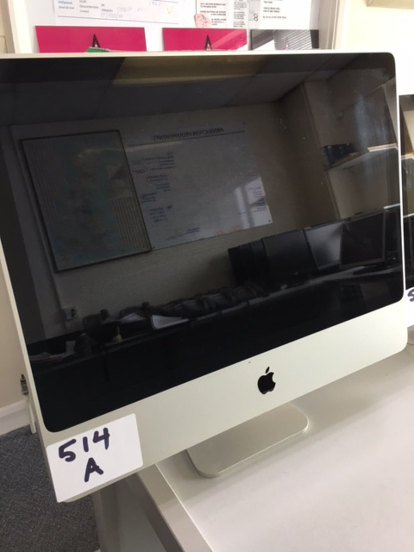 Apple iMac 24" with 2.8 GHz Intel Core 2 Duo processor; 2gb 667 MHz DDR 2 SDRAM; serial number