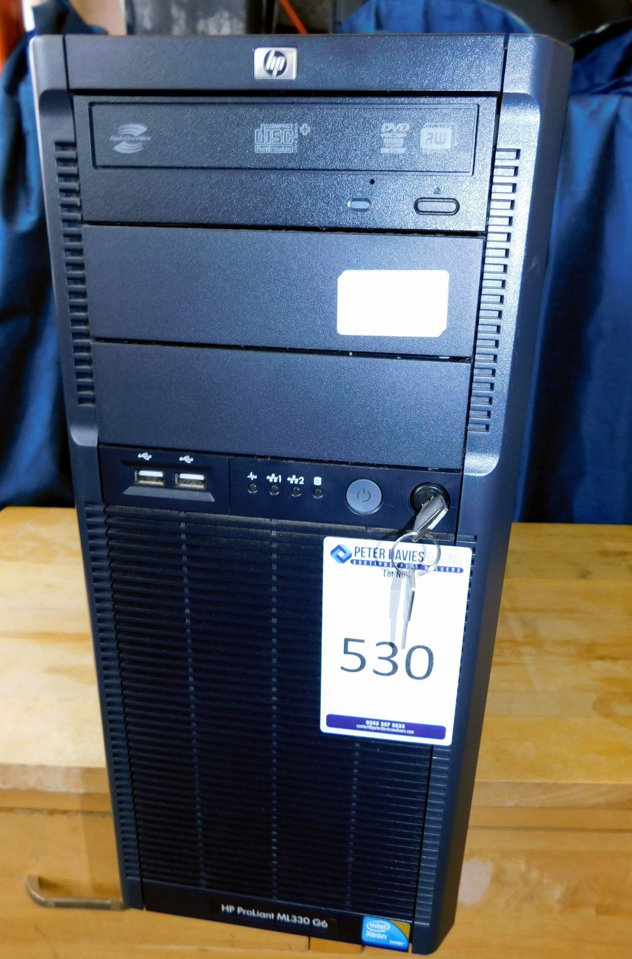 HP Proliant ML330g6 Xeon 2.13ghz Tower Server with 12gb RAM, 2x 250gb SATA Drives (Located Stockport