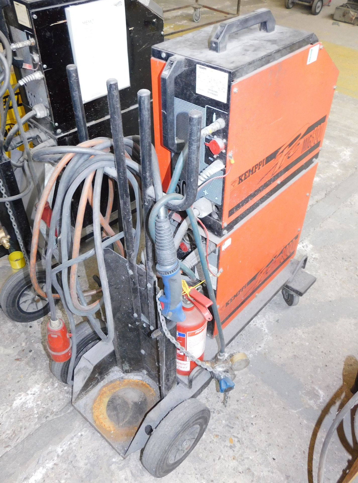 Kemppi MIG 3000 MIG Welder with Kemppi Promig MIG300 Wire Feed Unit, with Torch, Earth Lead & Gauge, - Image 3 of 5