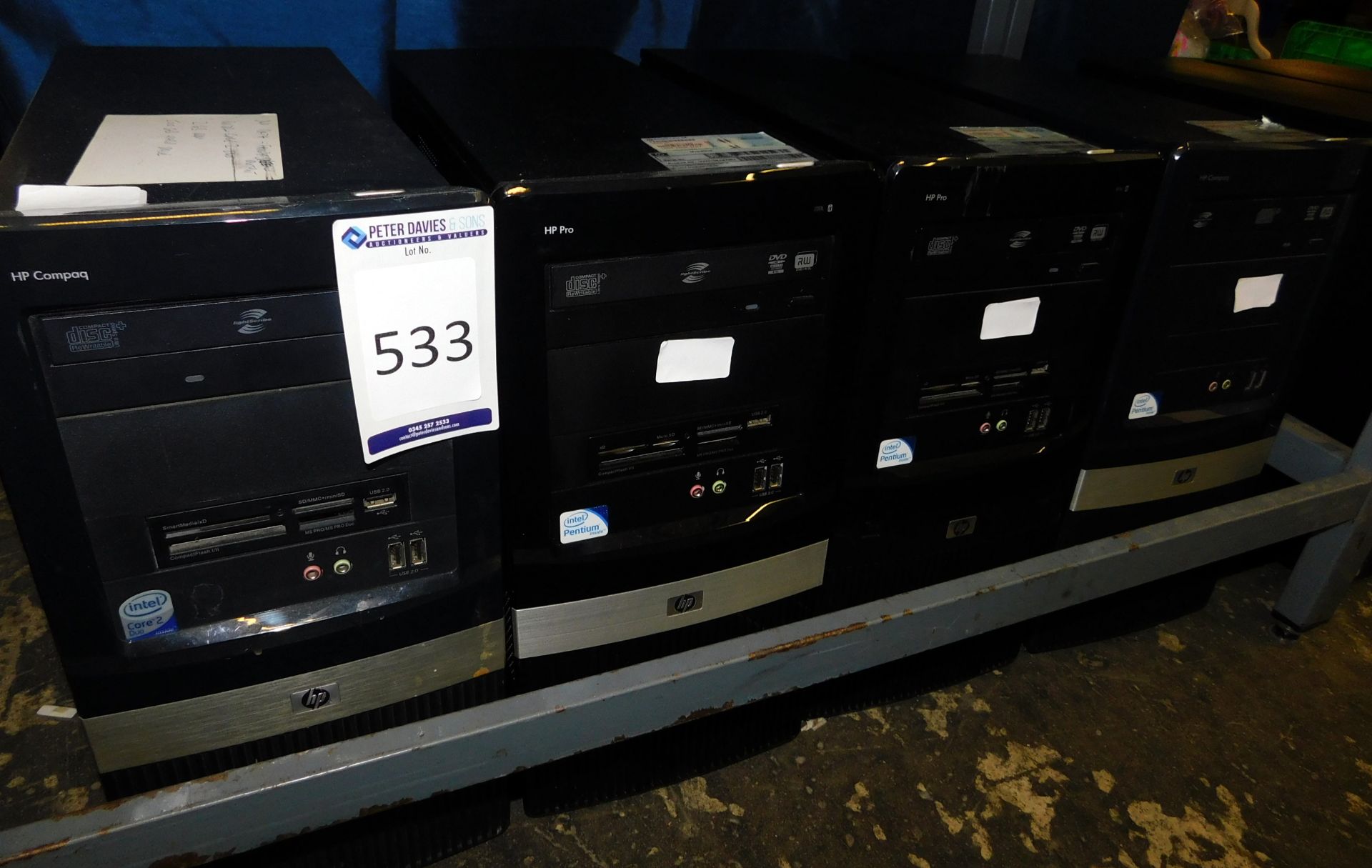 4 HP Tower Computers (Located Stockport – Viewing by Appointment & Collection Friday 26th May ONLY)