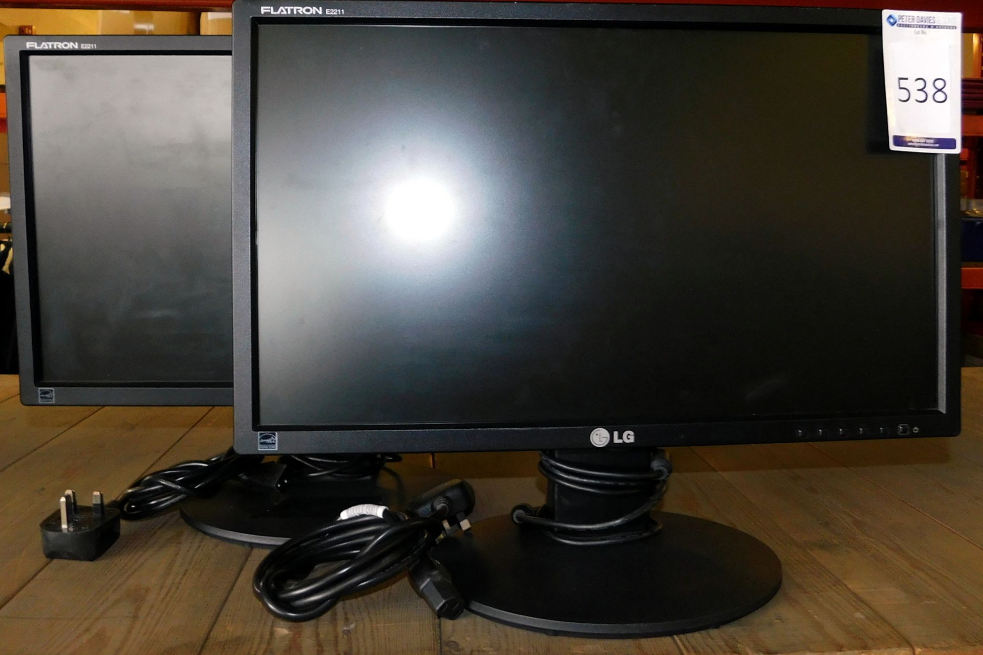 2 LG Flatron E2211 Monitors (Located Stockport – Viewing by Appointment & Collection Friday 26th May