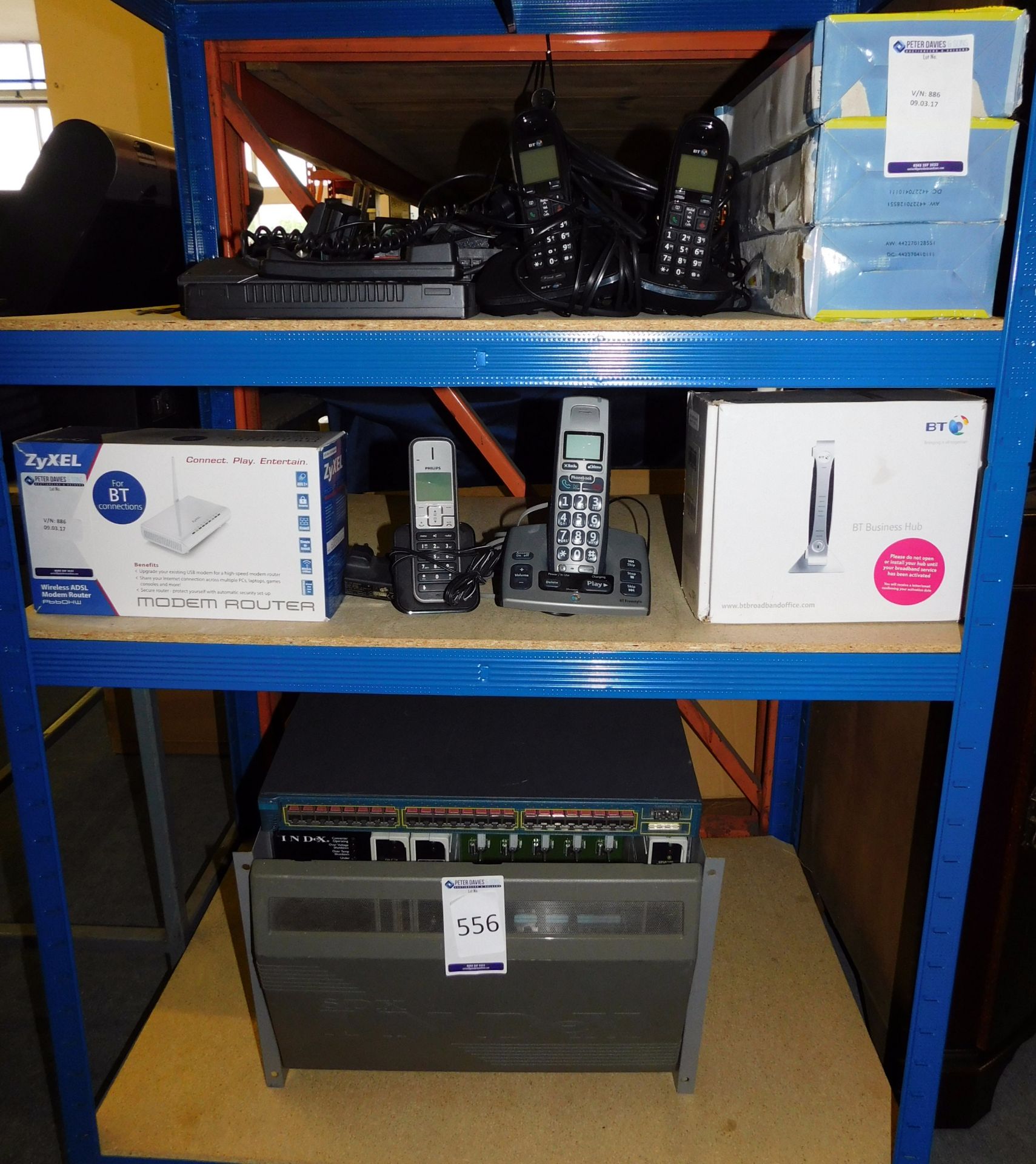 Contents of 3 Shelves of Assorted Communications Equipment (Located Stockport – Viewing by