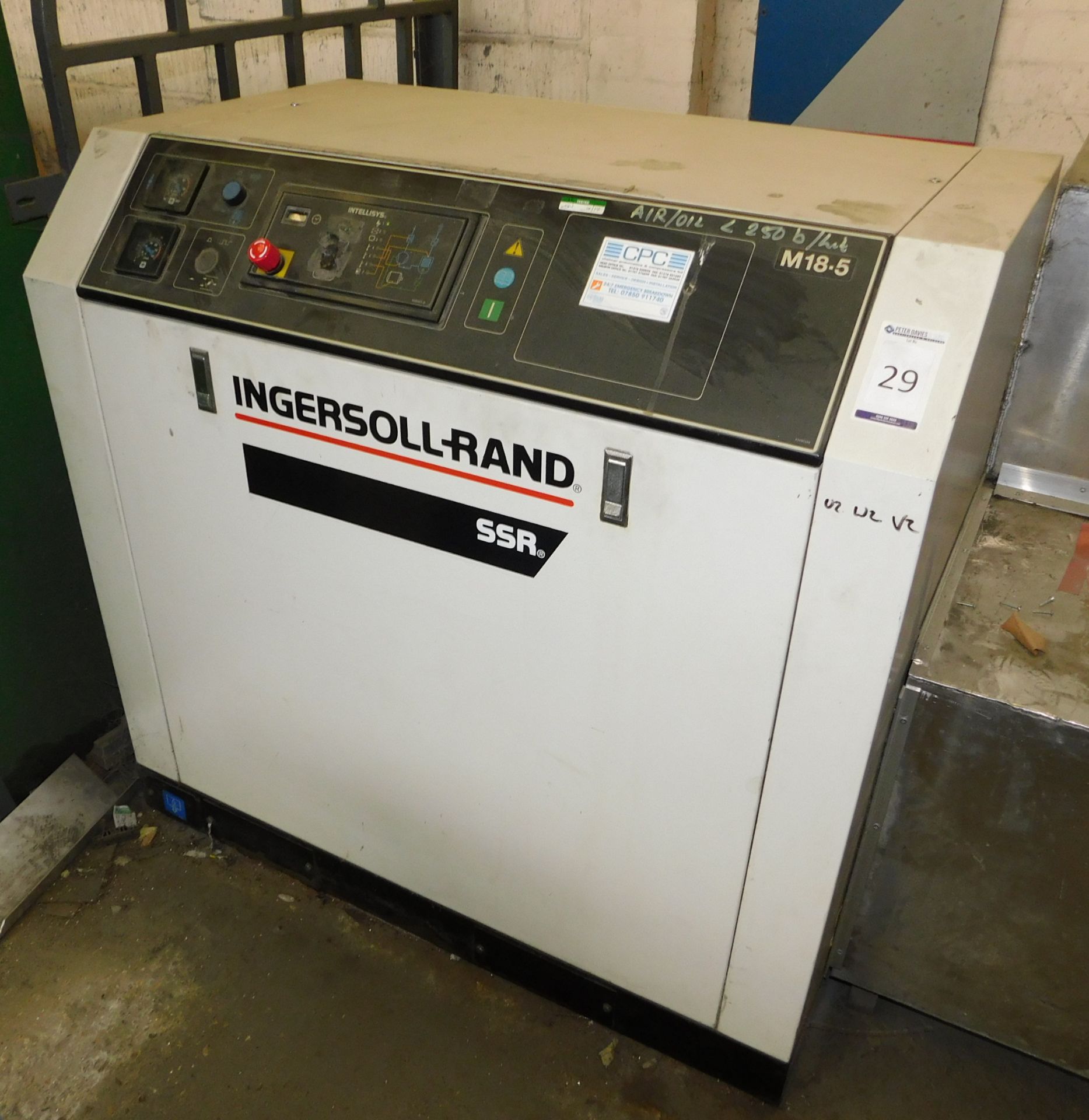 Ingersoll Rand SSR M18.5 Packaged Compressor, 37,755 Hours