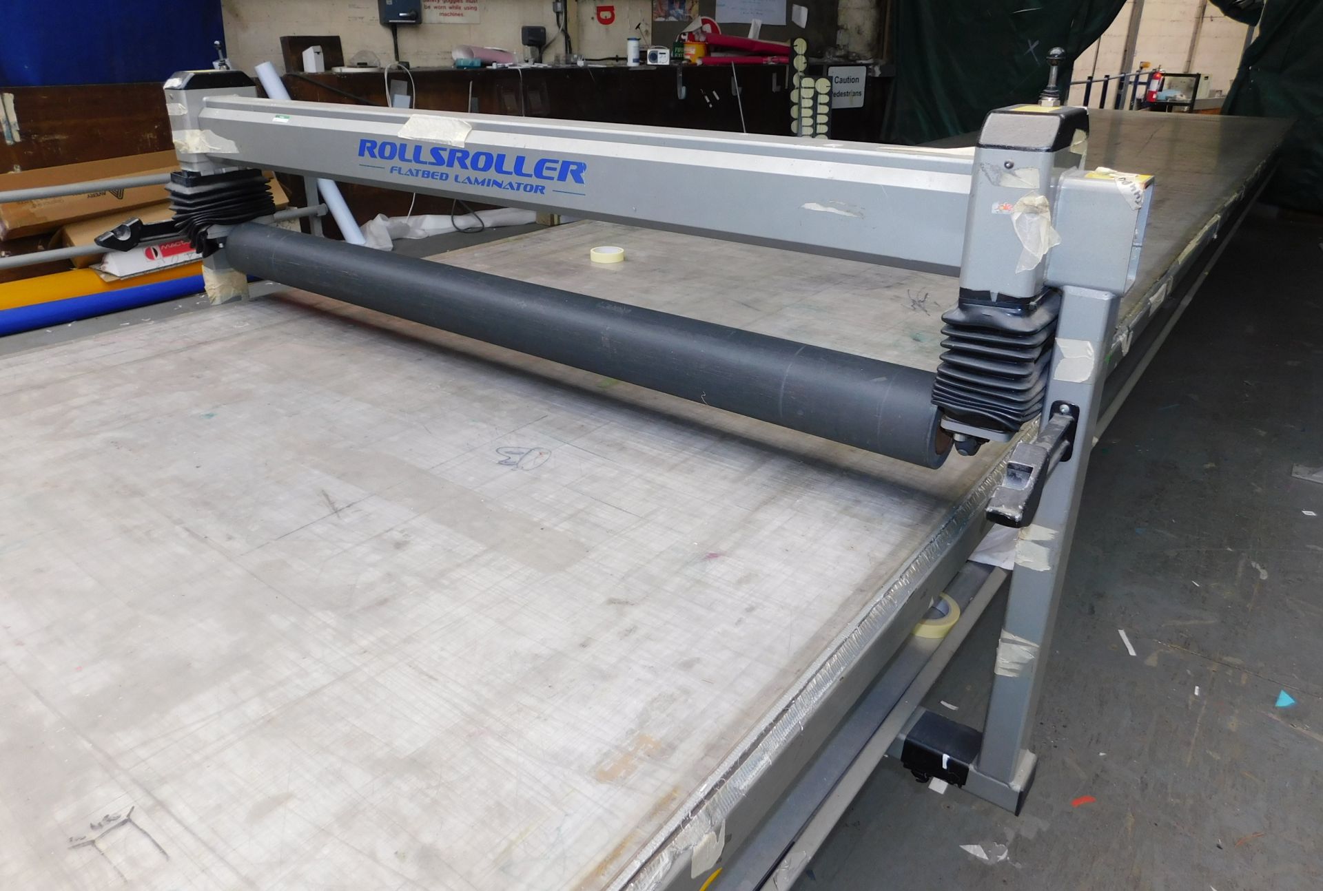 Rollsrolller Flatbed Laminator 10.7m X 1.7m Bed, 1630mm Roll Width with Roll Dispenser (located on - Image 3 of 4