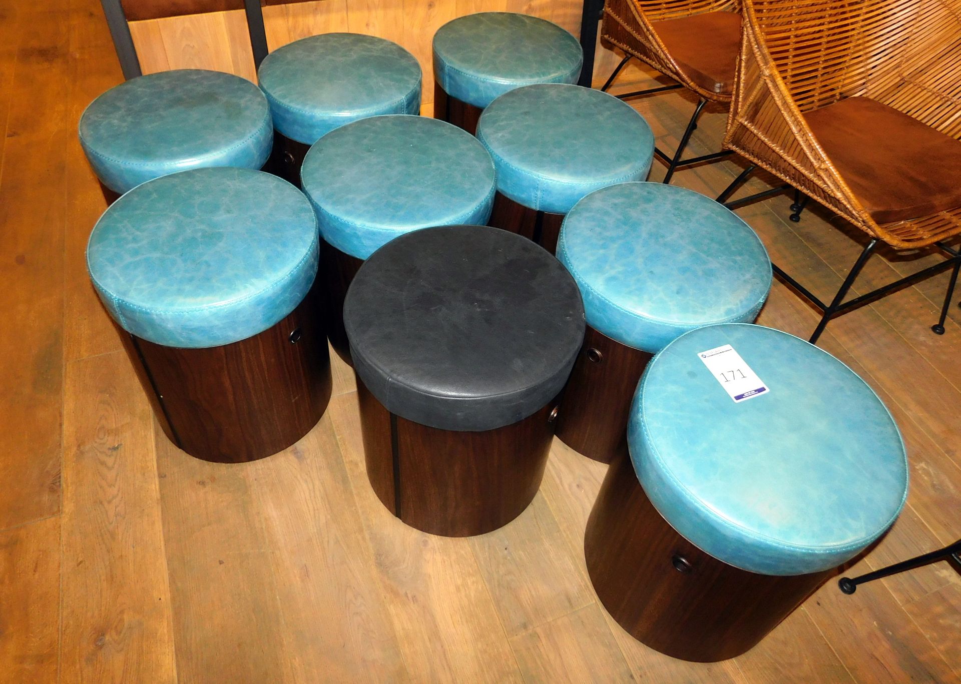 Set of 9 Tub Stools (Located at 155 Farringdon Road, London, EC1R 3AF)