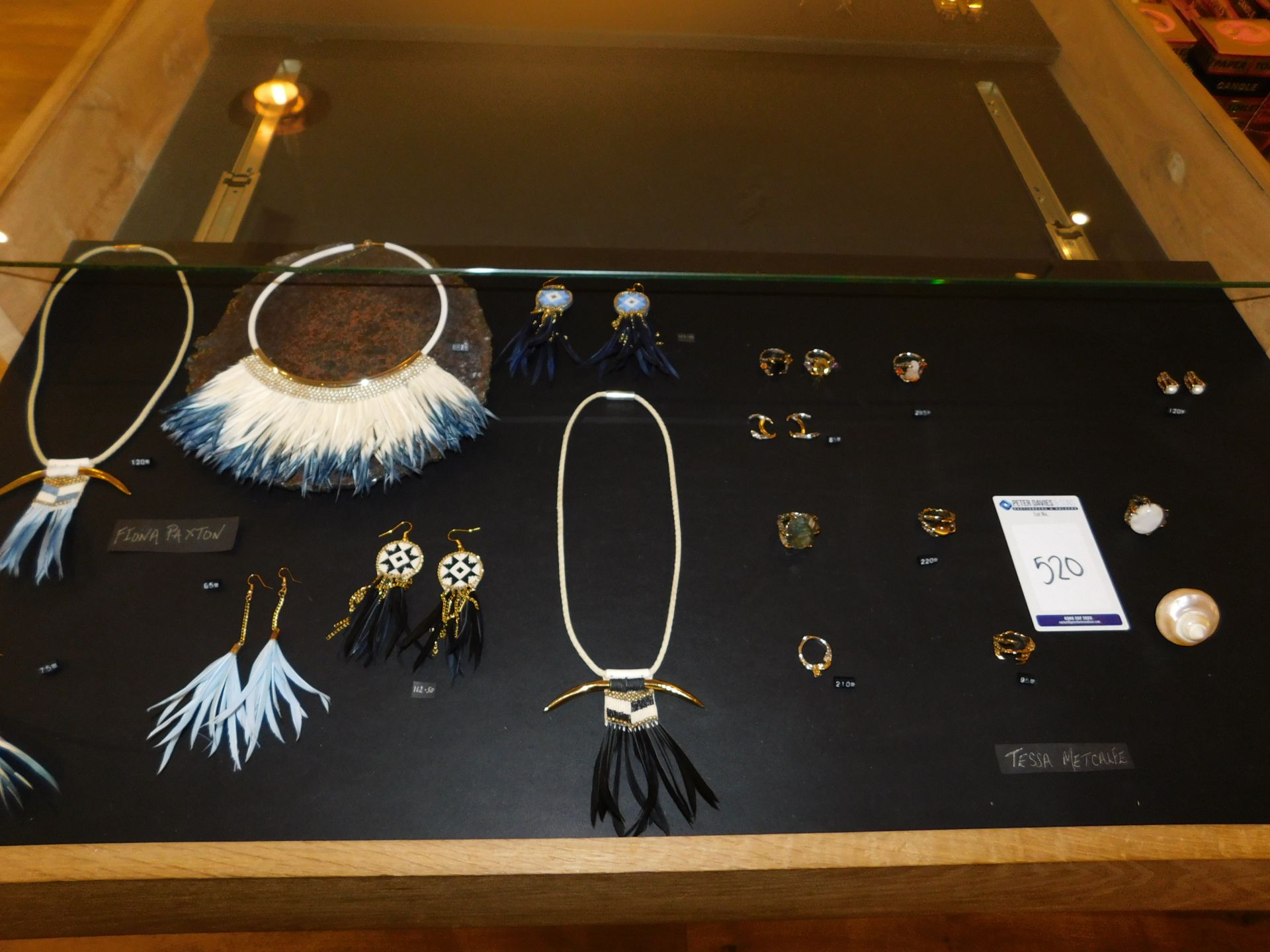 Contents of Display Drawer to include 17 Pieces of Jewellery from Fiona Paxton & Tessa Metcalfe (