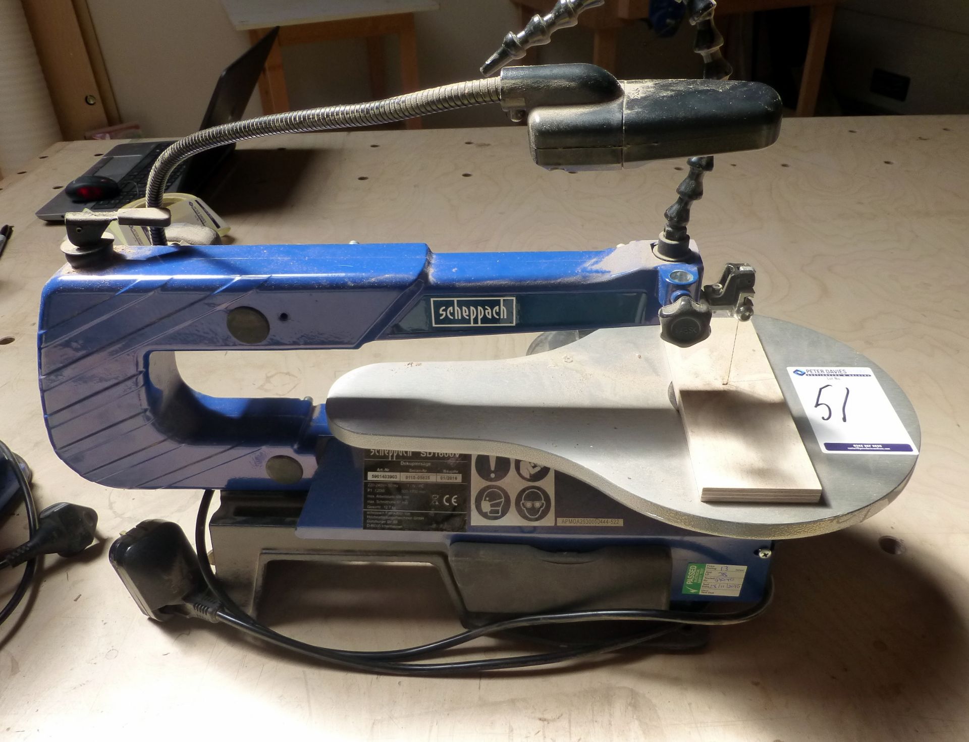 Sheppach SD1600D 240v Fret Saw (located at Old Dairy Court, 17 Crouch Hill, Stroud Green, London