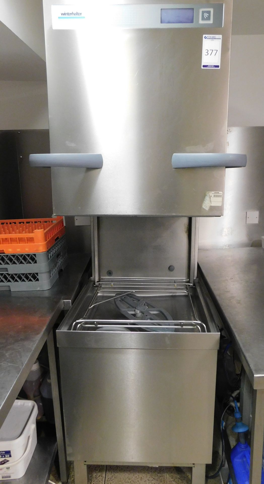 Winterhalter PT-M Hood Stainless Steel Cased Commercial Dishwasher (Located at 155 Farringdon