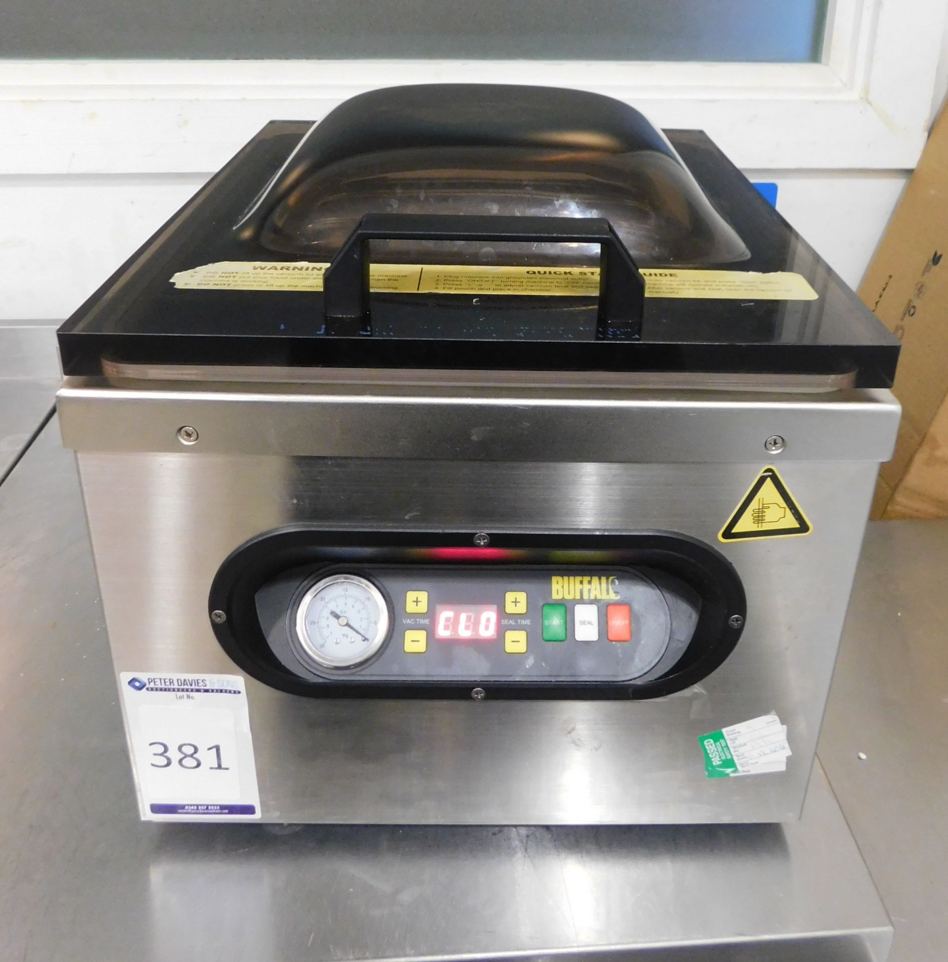 Buffalo GF439 Vacuum Sealer (Located at 155 Farringdon Road, London, EC1R 3AF)