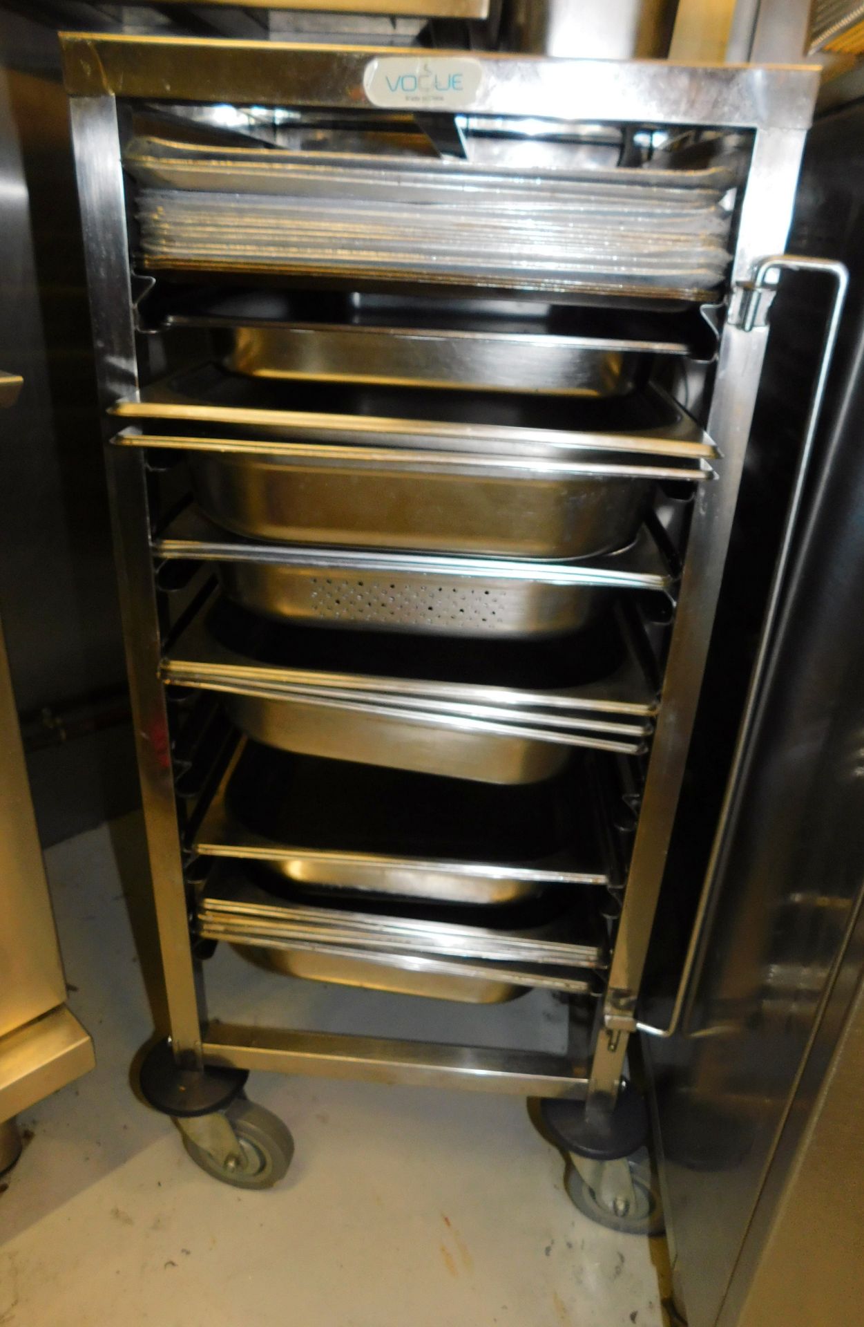 Vogue Mobile Stainless Steel Trolley & Quantity of Assorted Trays etc. (Located at 155 Farringdon - Image 2 of 2