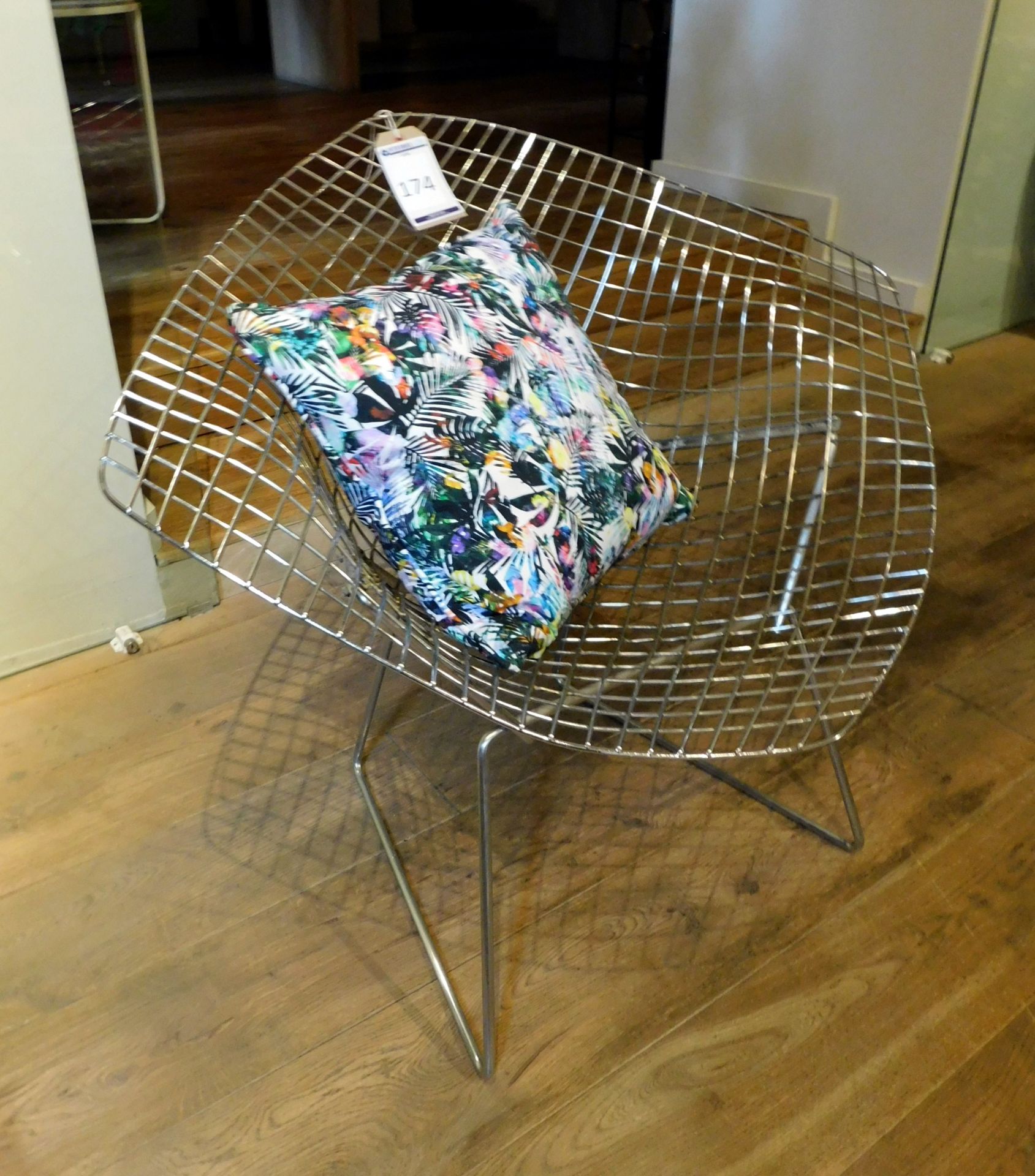 Chromium Plated Bikini Chair with Cushion (Located at 155 Farringdon Road, London, EC1R 3AF) - Bild 3 aus 3