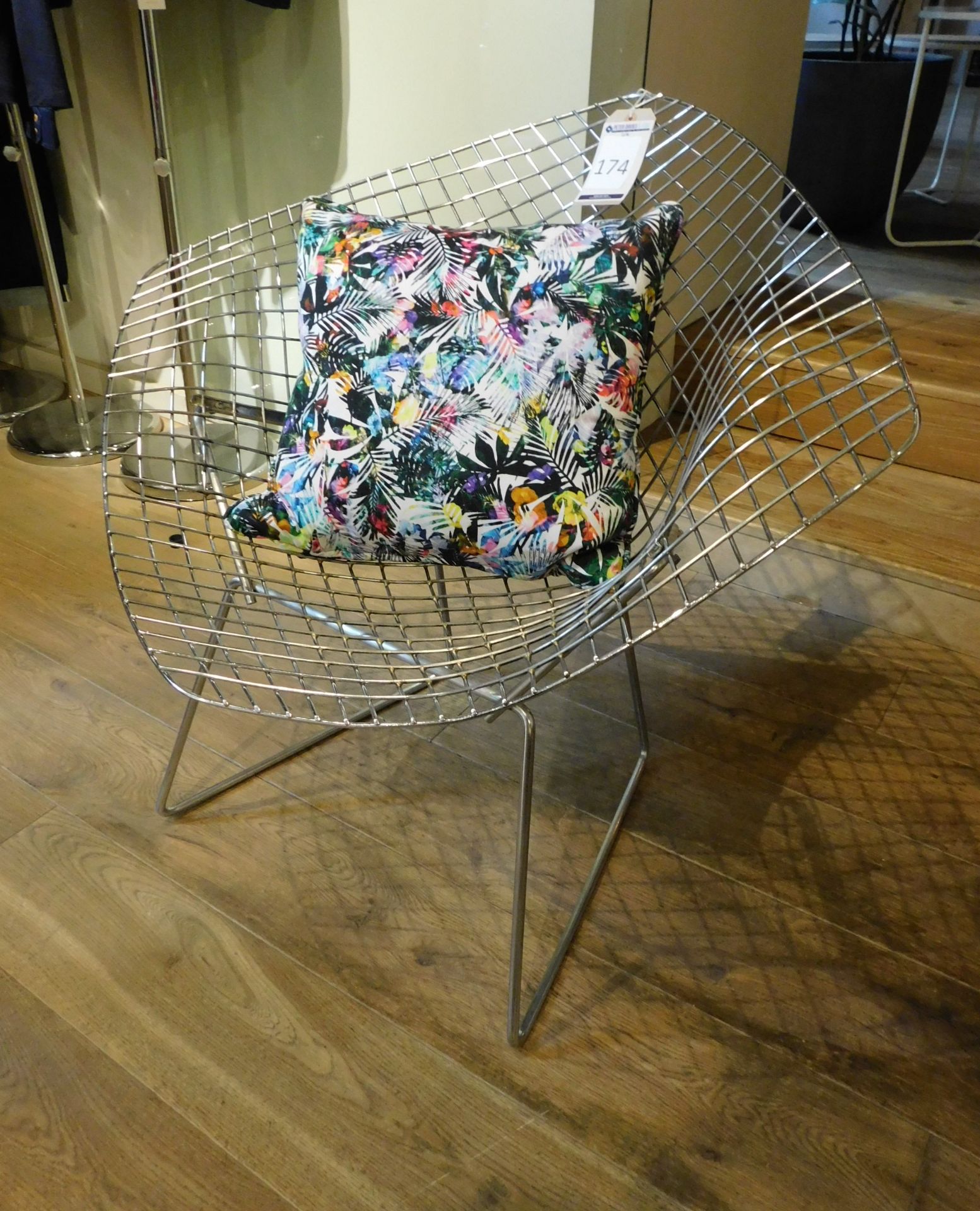 Chromium Plated Bikini Chair with Cushion (Located at 155 Farringdon Road, London, EC1R 3AF) - Bild 2 aus 3