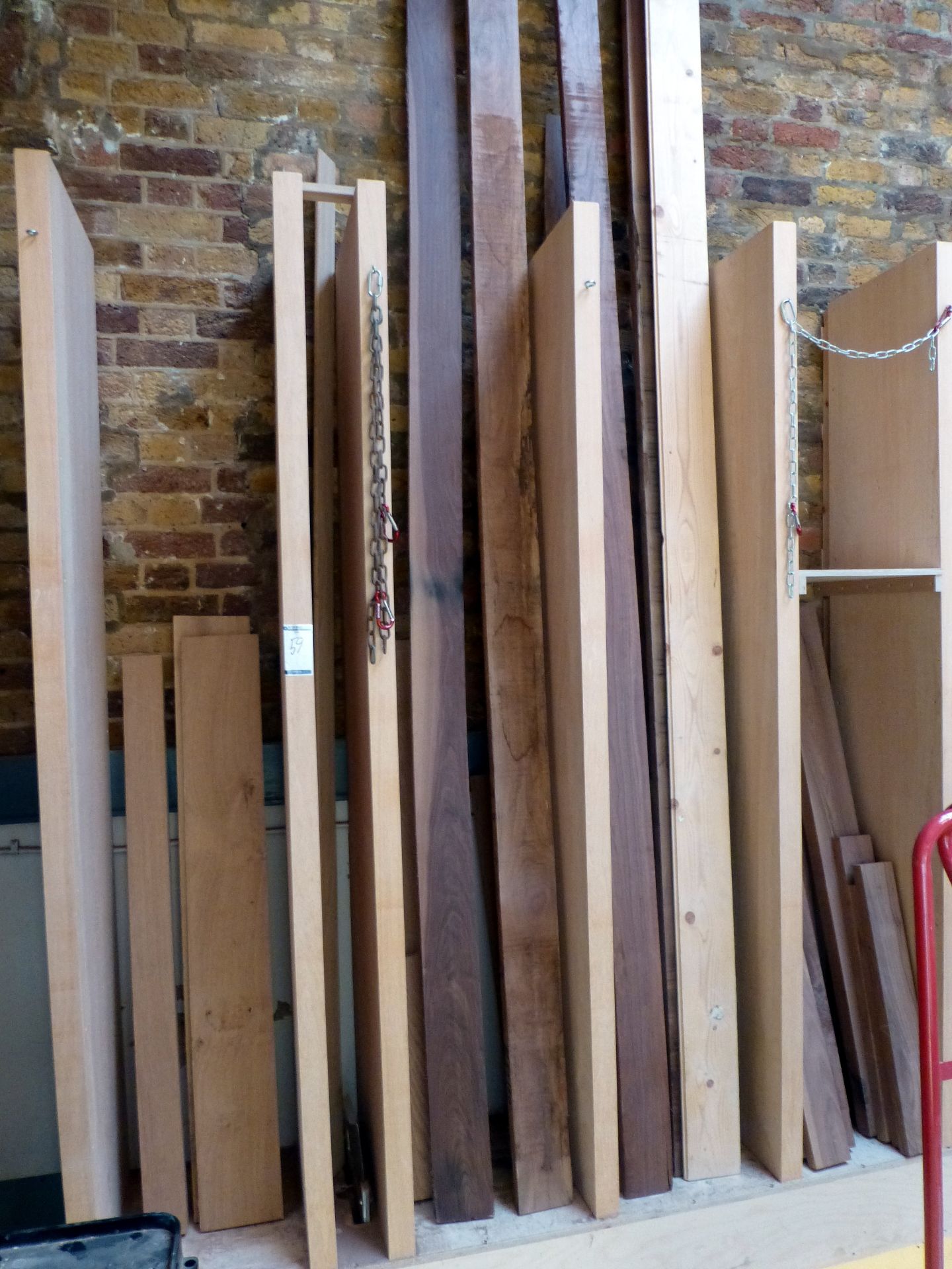 Quantity of Assorted Lengths of Hardwood in 5 Bay Rack (located at Old Dairy Court, 17 Crouch