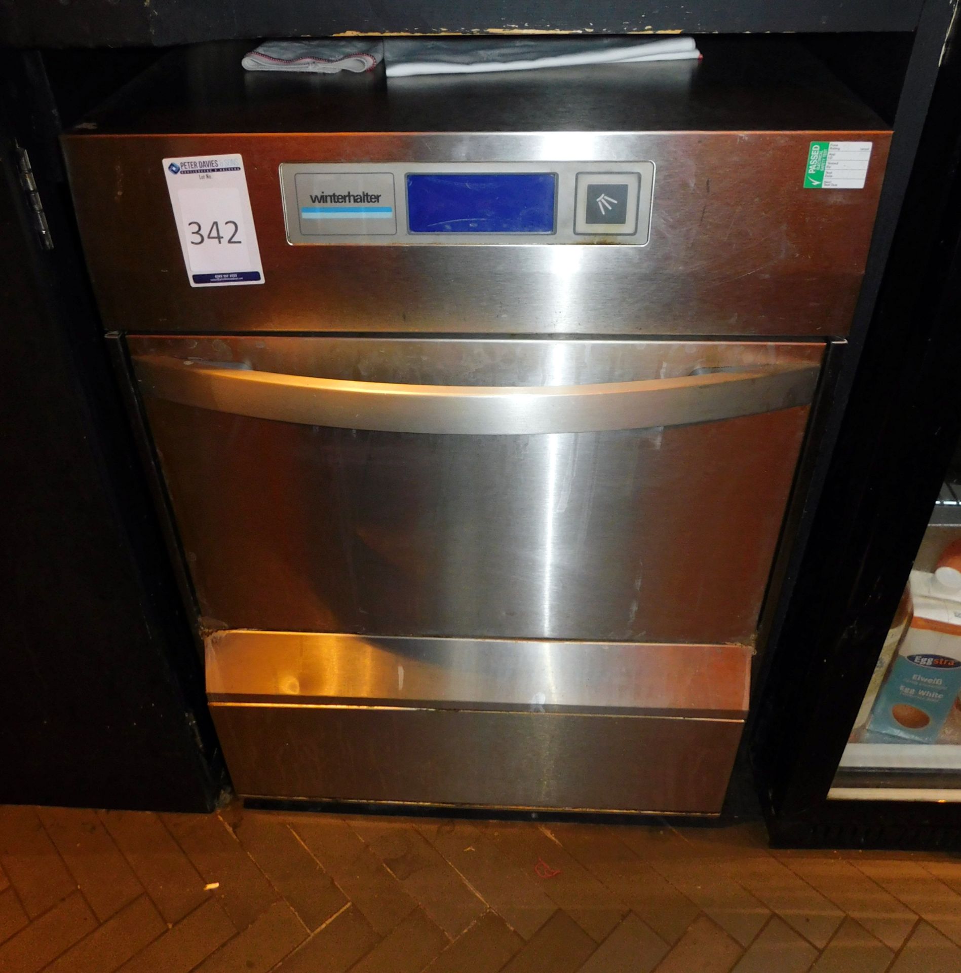 Winterhalter Stainless Steel Cased Glass Washer (Located at 155 Farringdon Road, London, EC1R 3AF)