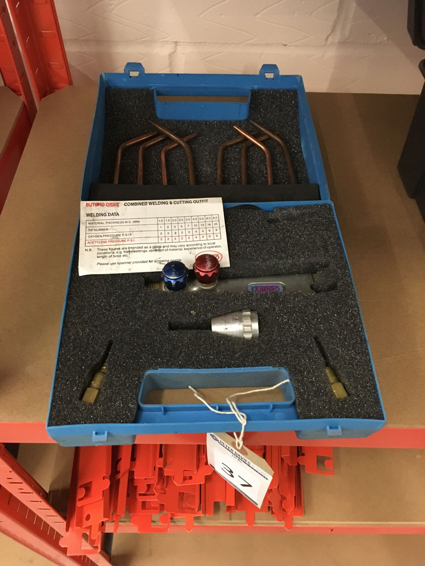 Burbro Welding Tool Set (Located at Unit 8 Larkfield Ind Estate, Aylesford, Kent, ME20 6GN - Viewing