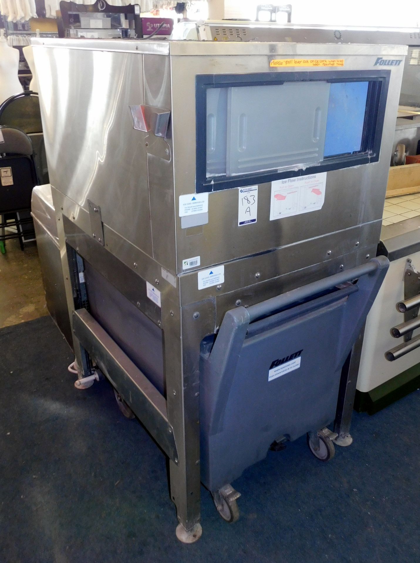 Follett High Capacity Ice Machine with Trolley