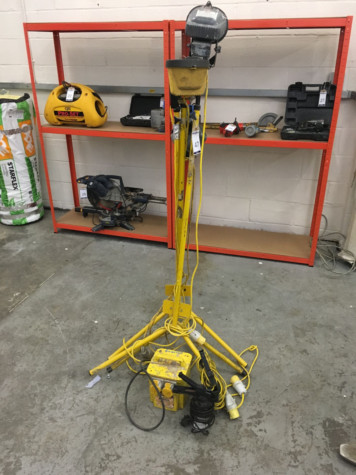 Two 110v Site Lamps & Two 13amp Clamp Lamps (Located at Unit 8 Larkfield Ind Estate, Aylesford,