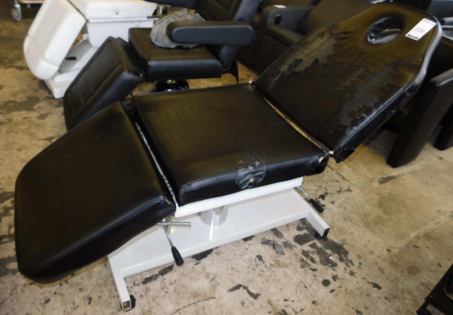 Black Leather Effect Hydraulic Massage Bed (Heat Damaged) (Located The Auction Complex, - Image 2 of 2