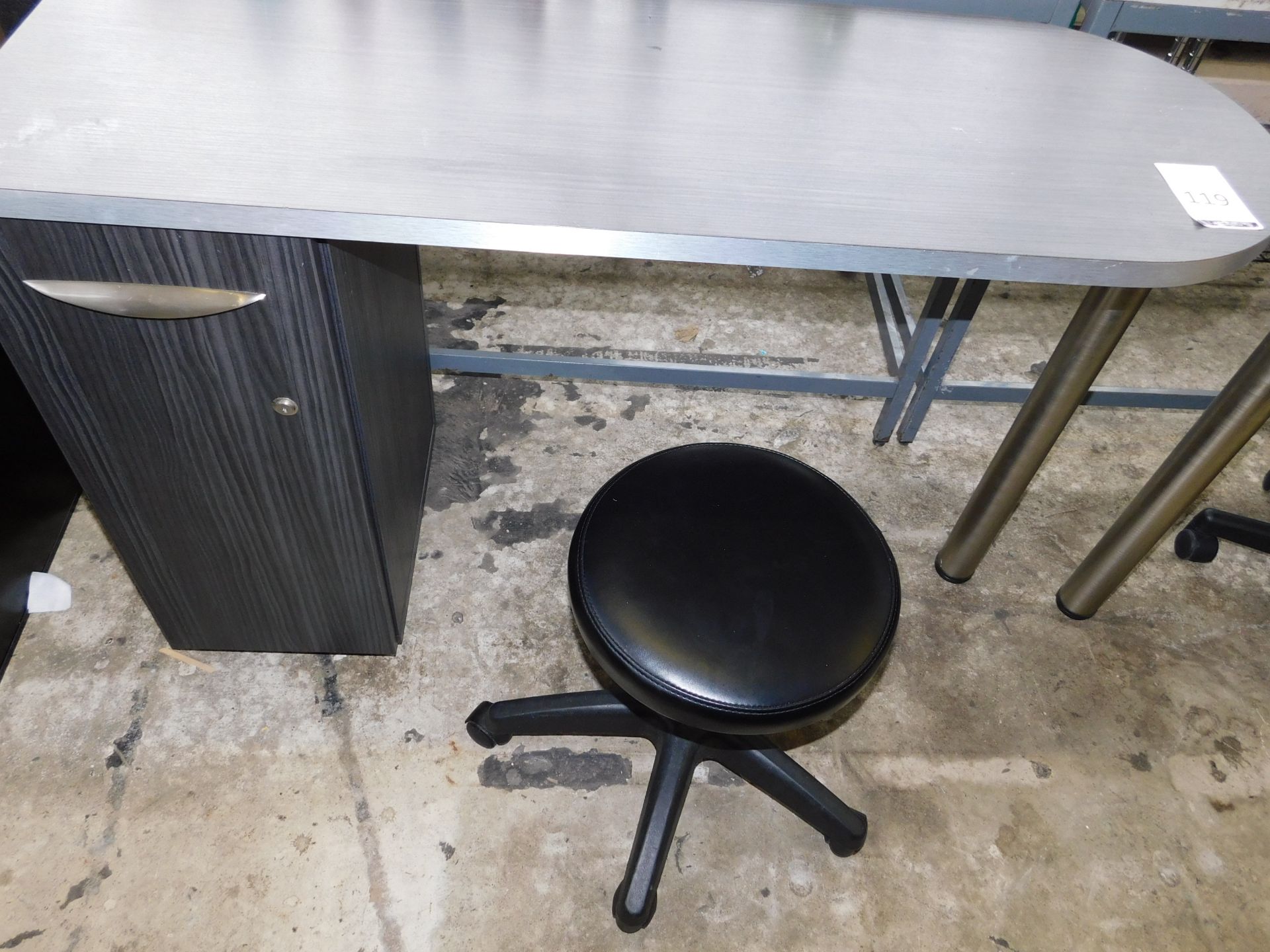 2 Nail Technician Desks with Stylist Stools (Located The Auction Complex, Houldsworth Mill, - Image 2 of 2