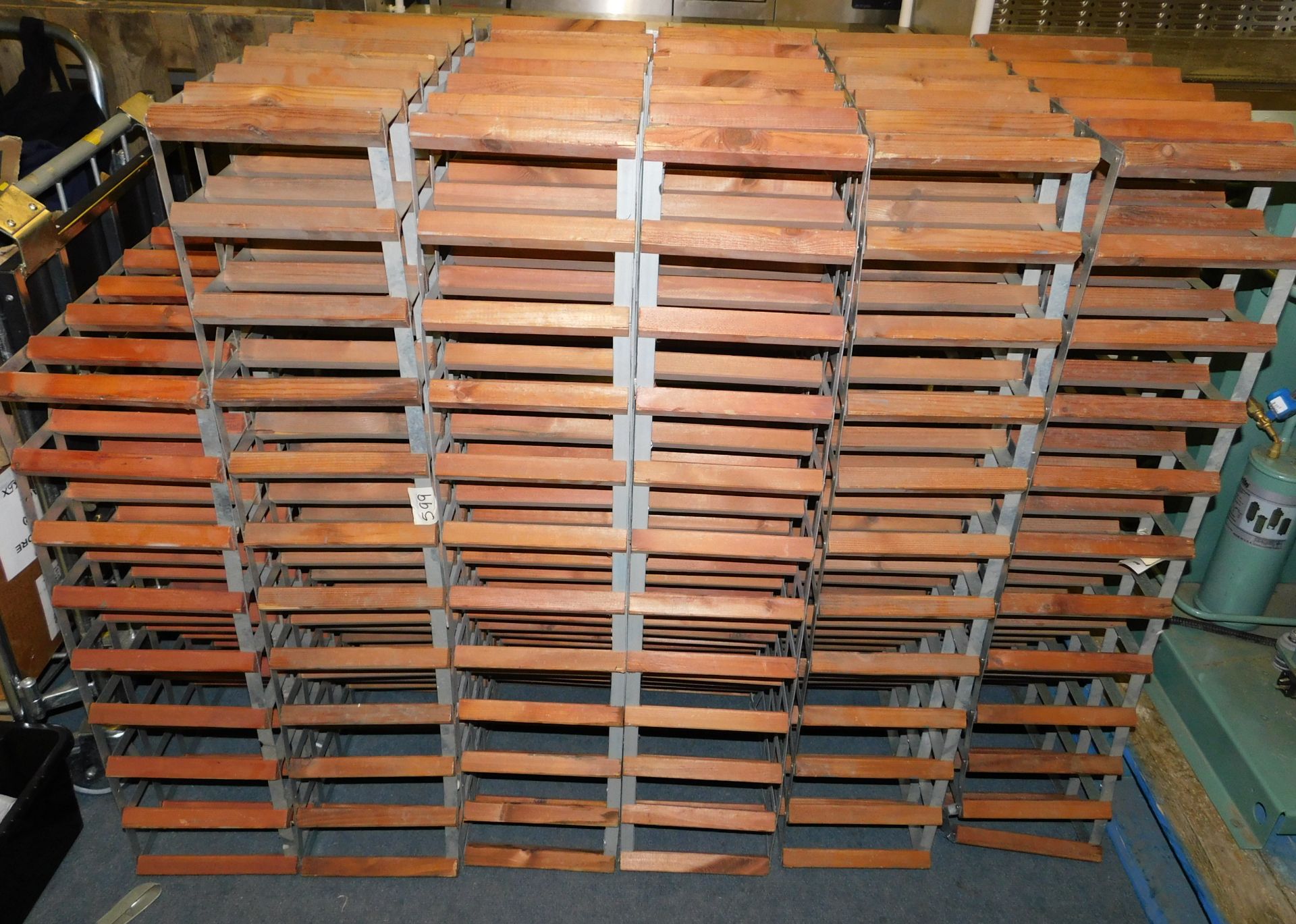 6 Steel Framed Wine Racks (Located The Auction Complex, Houldsworth Mill, Stockport, SK5 6DA)