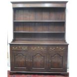 GOOD QUALITY 18TH CENTURY STYLE WELSH OAK DRESSER,