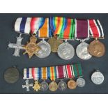 FIRST WORLD WAR MILITARY CROSS MEDAL GROUP awarded to Sidney James Alexander of the Royal Field