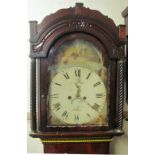 19TH CENTURY WELSH MAHOGANY EIGHT DAY LONG CASE CLOCK, by David Jones of Merthyr,