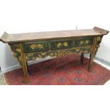 CHINESE, ORIGINALLY LACQUERED, ALTAR TABLE,