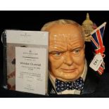 Royal Doulton bone china 'Character Jug of the Year, 2009, Winston Churchill', D7298,