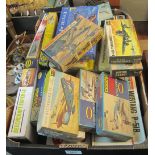 Tray of various toy model kits in original boxes to include: Esci, Italeri etc.