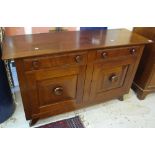 Modern cherry wood sideboard.