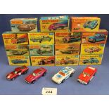 Box of 15 Matchbox series Superfast and similar diecast vehicles,