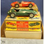 Group of eight Merit racing car assembly kits in boxes, to include: 1956 G.P. Maserati; 1956 B.R.M.