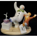 Coalport bone china 'The Snowman - Treading the Boards', limited edition, number 962/2000, with box,