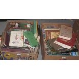 Four boxes of assorted books to include: topographical; botany; wildlife books;