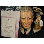 Royal Doulton 'Character Jug of the Year, 2008, Prince Charles', D7283, with certificate and box,