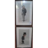 Two Vanity Fair caricature prints signed by Ape, 'Statesman Number 89' and 'Chemistry'.