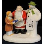 Coalport first edition, 'The Snowman - Father Christmas, The Special Gift', with box, number 9.