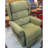 Modern upholstered electric armchair.