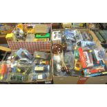 Three trays of assorted toys to include, mainly promotional diecast vehicles,