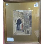 William James Boddy, (19th/20th Century), 'St. Leonard's, York', signed, watercolours.