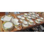 Three trays of Paragon fine bone china 'Springtime' design teaware to include: teacups and saucers;