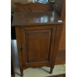 Early 20th Century oak potboard cupboard.