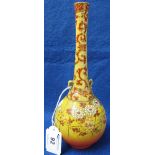 Early 20th Century Japanese pottery rosewater or spill vase,