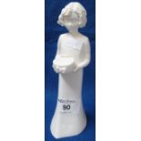 Royal Worcester porcelain 'Moments' figurine, 'Birthday Girl'. Printed marks.