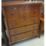 Victorian mahogany Scotch type chest.