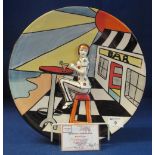 Lorna Bailey Pottery 'Riviera' charger, limited edition number 43/50, with C.O.A. (B.P. 24% incl.