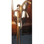 Bundle of assorted walking sticks, various, horn handle etc. (B.P. 24% incl.