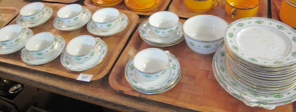 Two trays of floral teaware to include: cups; saucers and plates etc. (Unmarked) (2) (B.P. 24% incl.