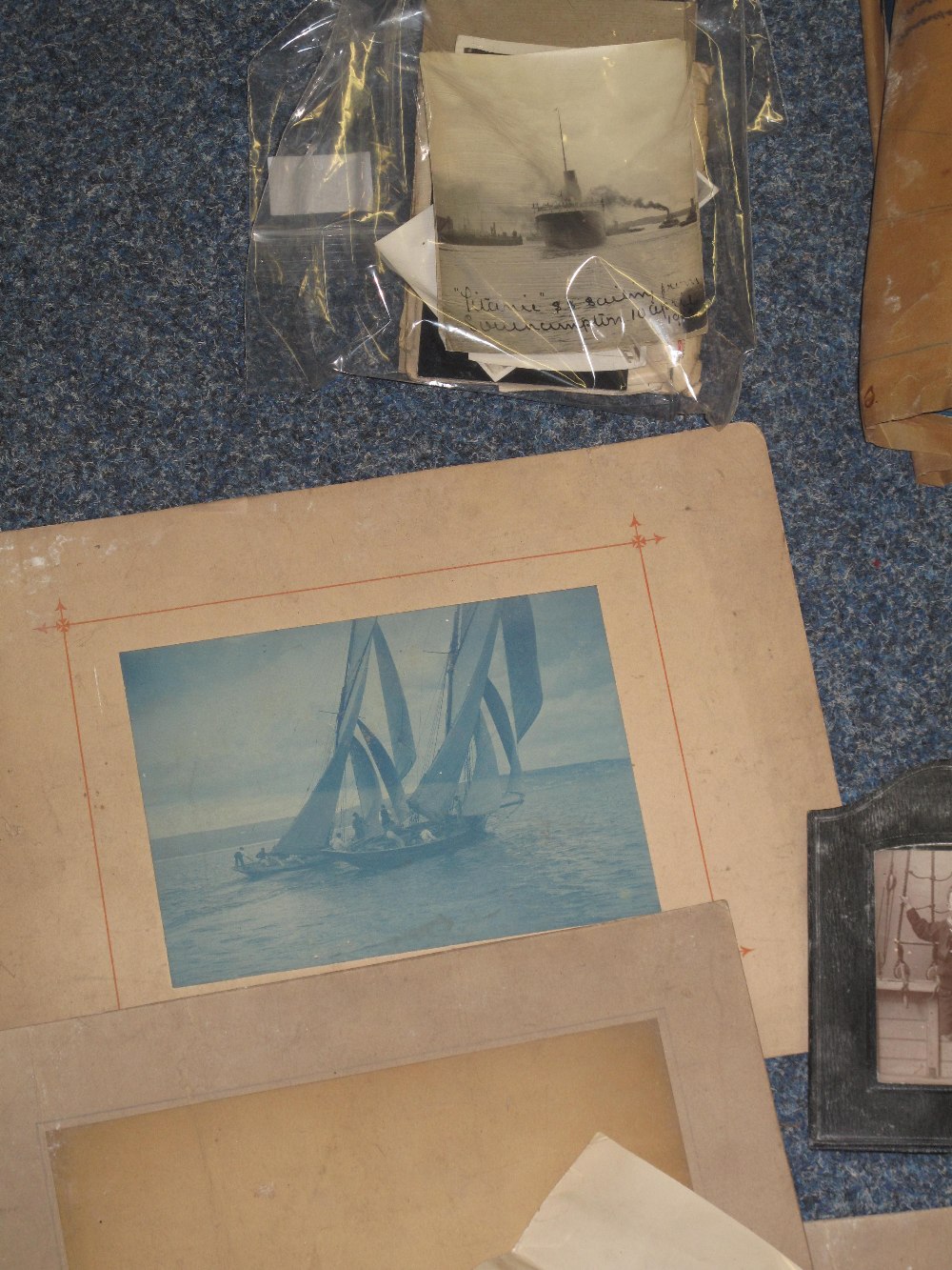 TWO RARE HAND ANNOTATED SMALL BLACK AND WHITE PHOTOGRAPHS OF THE 'SS TITANIC', - Image 19 of 19